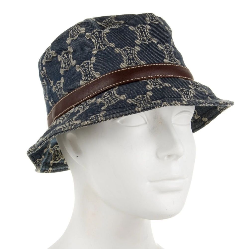 CELINE Triomphe Monogram Bucket Hat